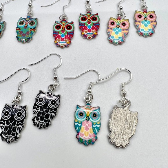 Owl Earrings - Bird Earrings - Dangle Earrings - Animal Earrings - Cottagecore - Picture 3 of 10